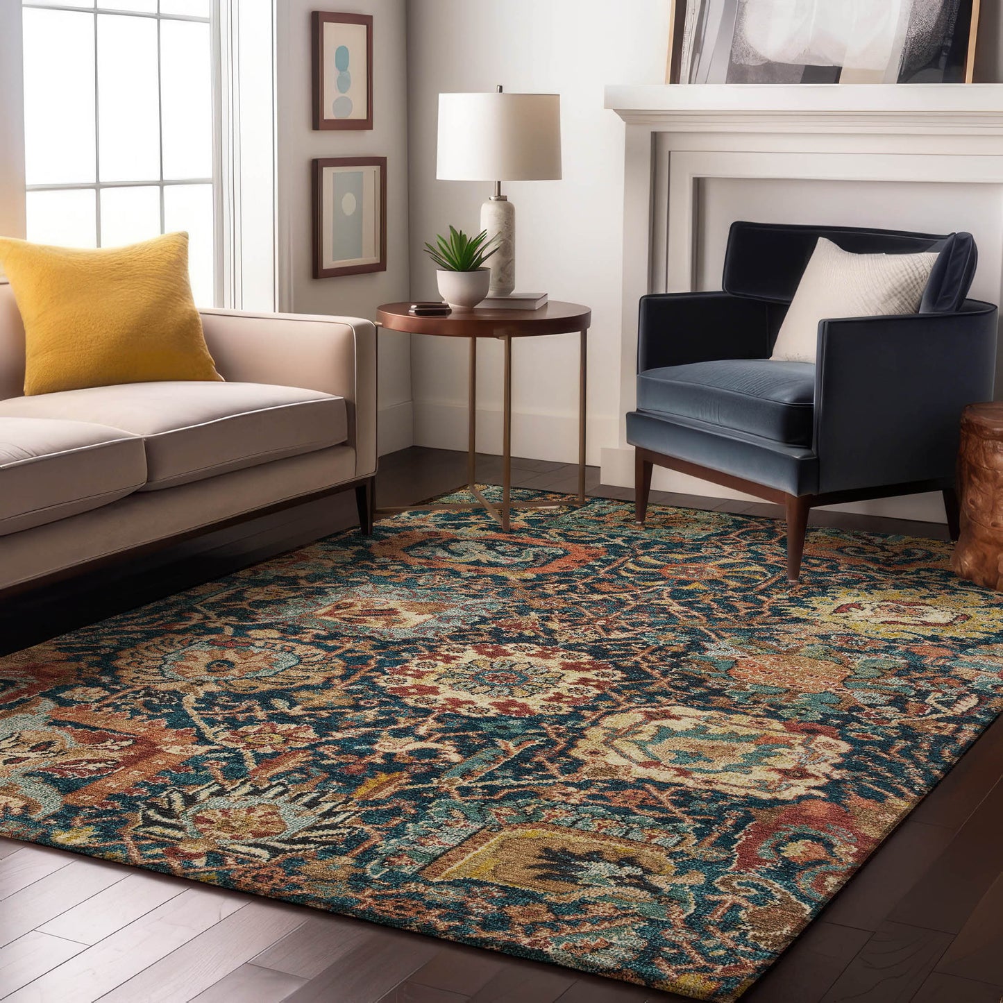 Dalyn Rugs Tabrook  Navy  Traditional