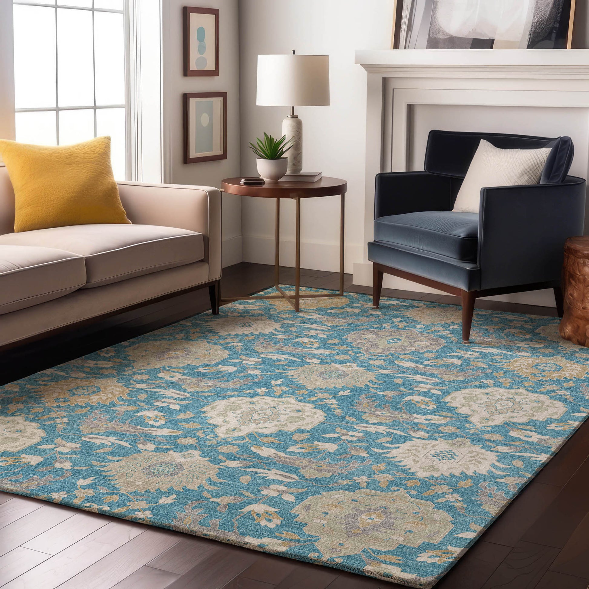 Dalyn Rugs Tabrook  Blue  Traditional