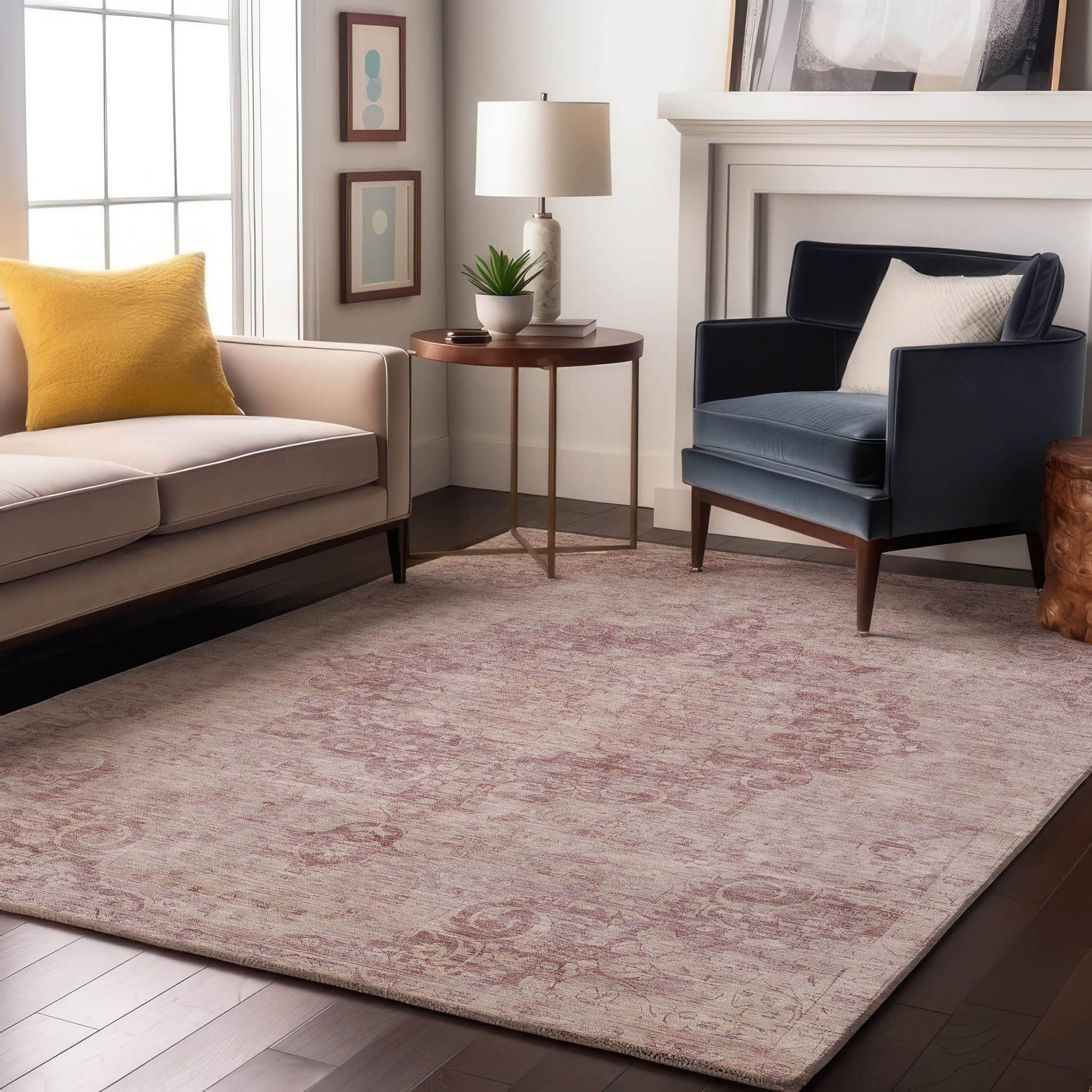 Dalyn Rugs Tabrook  Pink  Traditional