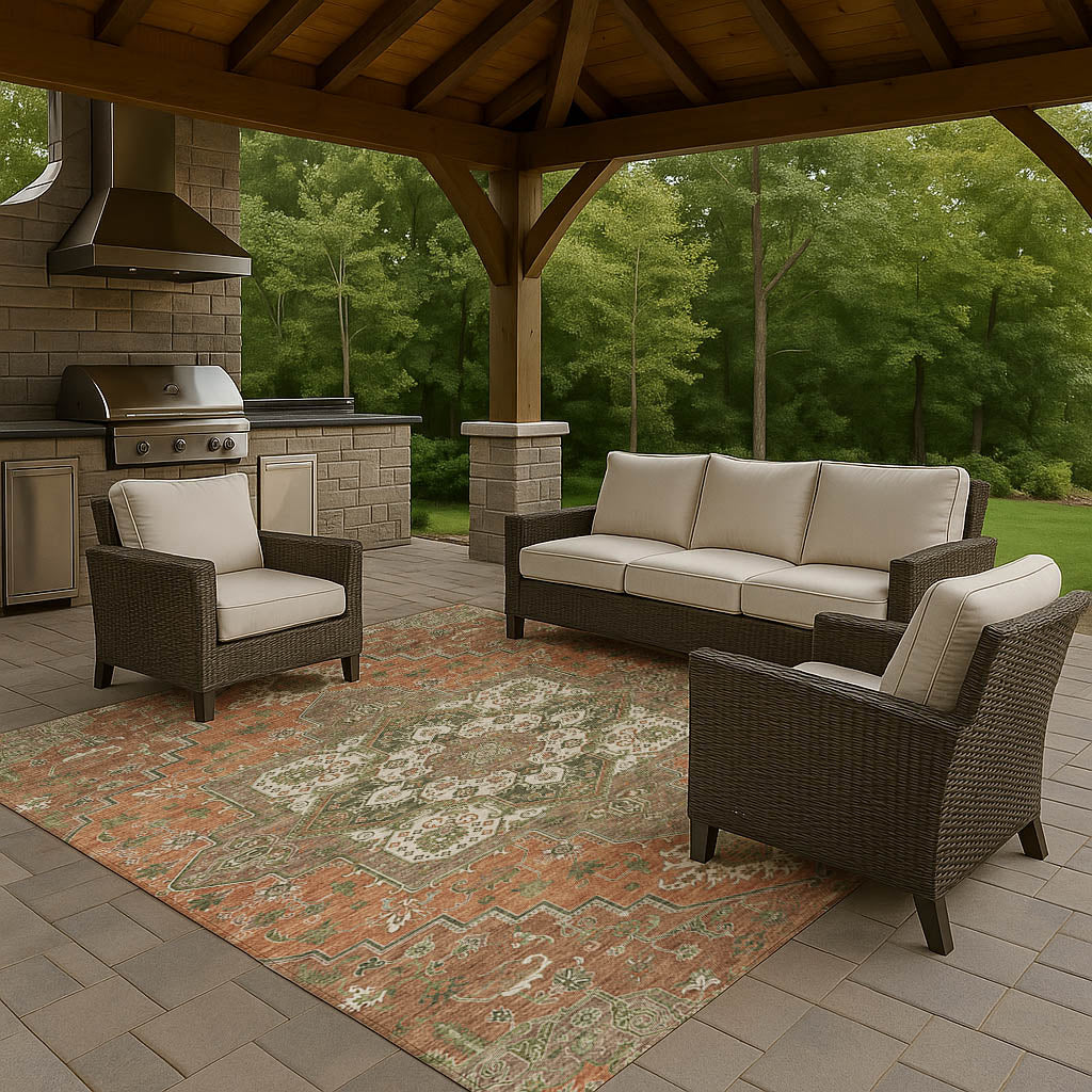 Dalyn Rugs Tabrook  Rust  Traditional