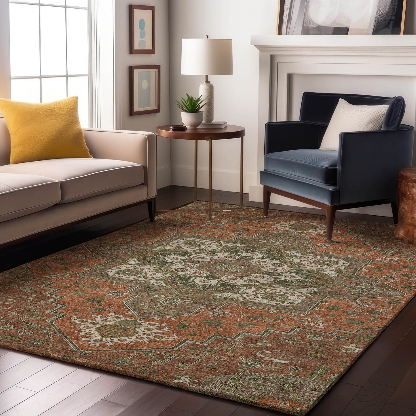 Dalyn Rugs Tabrook  Rust  Traditional