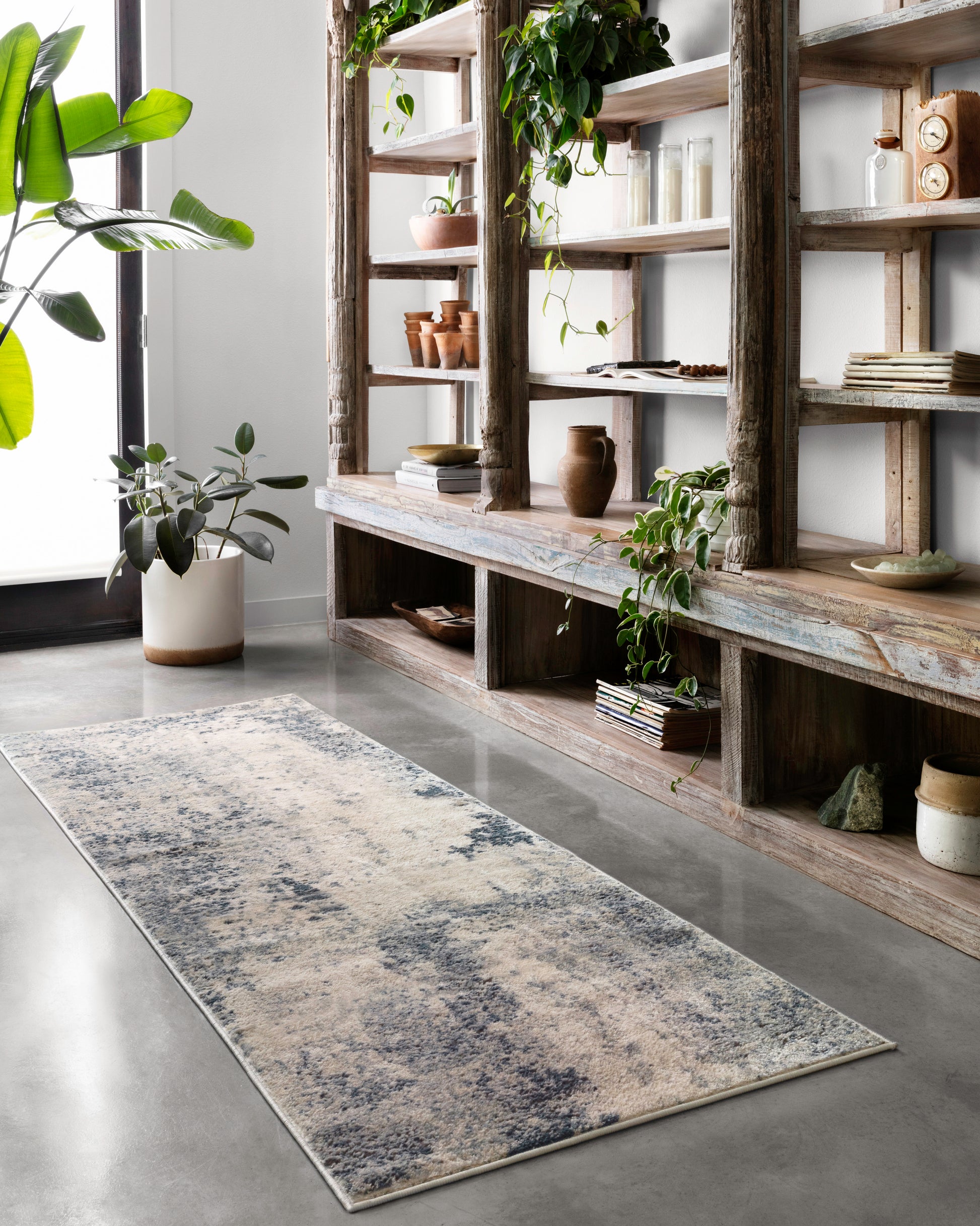 Loloi Teagan  Natural Denim Traditional