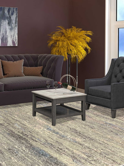 Artisan Mary Blue Contemporary Knotted Rug - Rugs - Artisan - Atlanta Designer Rugs