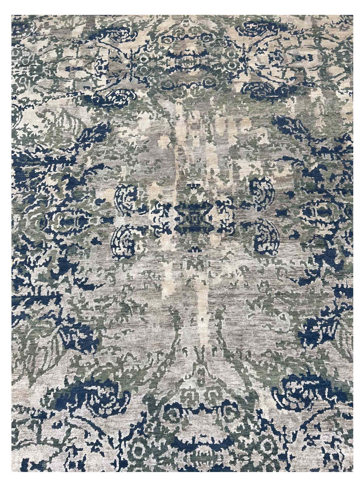 Toni Rug Artisan Toni Lt.Blue Silver Contemporary Knotted Rug – Atlanta Designer ...