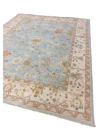 Artisan Julie Lt.Blue Beige Transitional Knotted Rugs
