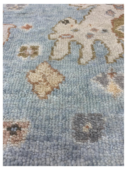 Artisan Julie Lt.Blue Beige Transitional Knotted Rugs