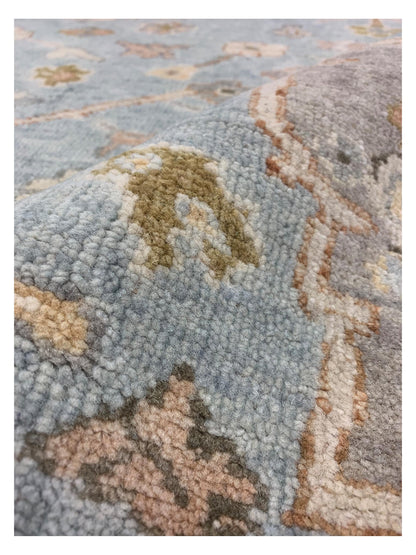 Artisan Julie Lt.Blue Beige Transitional Knotted Rugs