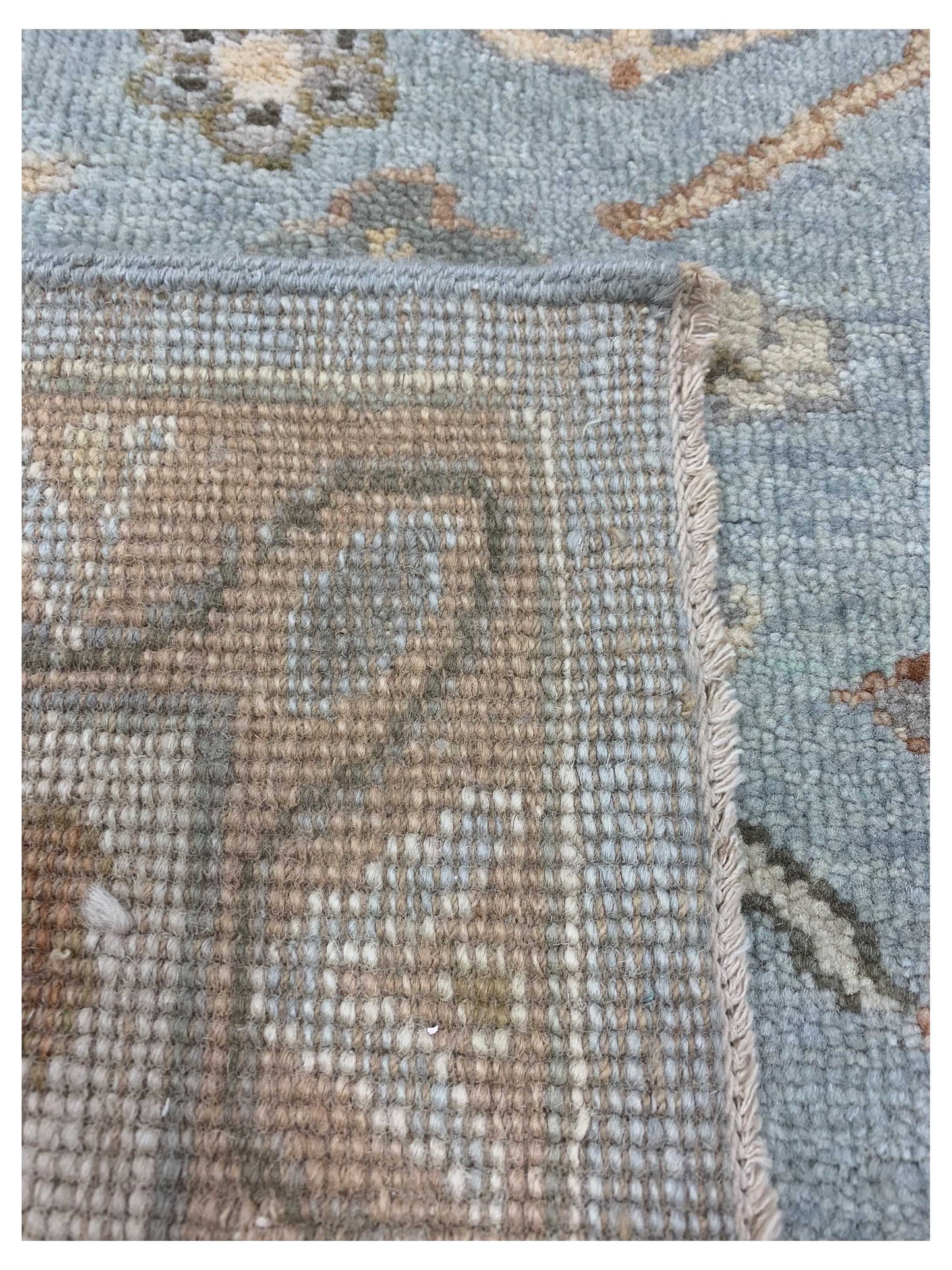 Artisan Julie Lt.Blue Beige Transitional Knotted Rugs