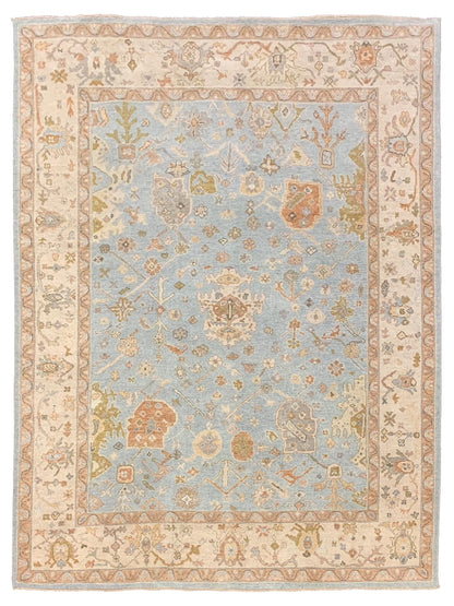 Artisan Julie Lt.Blue Beige Transitional Knotted Rugs