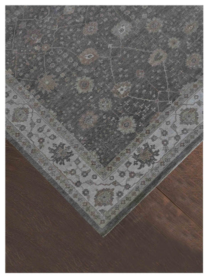 Artisan Julie  Brown Beige Traditional Knotted Rug