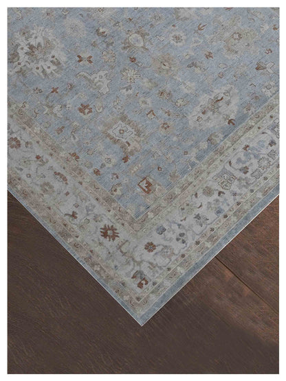 Artisan Julie  Lt.Blue Beige Traditional Knotted Rug