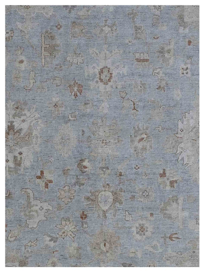 Artisan Julie  Lt.Blue Beige Traditional Knotted Rug