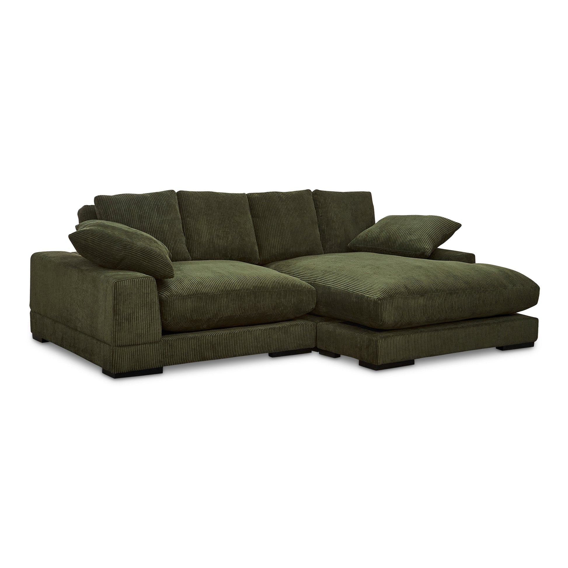 Moes Home Sectionals PLUNGE Green Contemporary Furniture