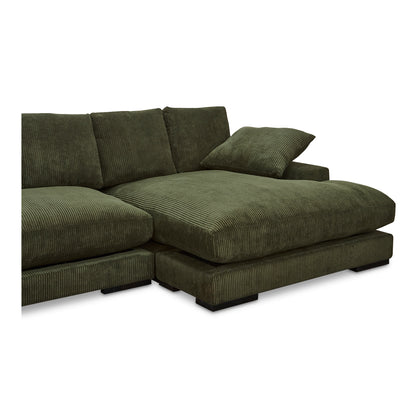 Moes Home Sectionals PLUNGE Green Contemporary Furniture