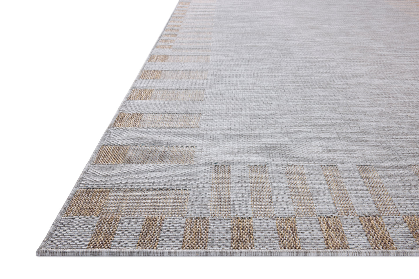 Amber Lewis x Loloi Topanga  Silver Natural Indoor/Outdoor