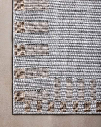 Amber Lewis x Loloi Topanga  Silver Natural Indoor/Outdoor