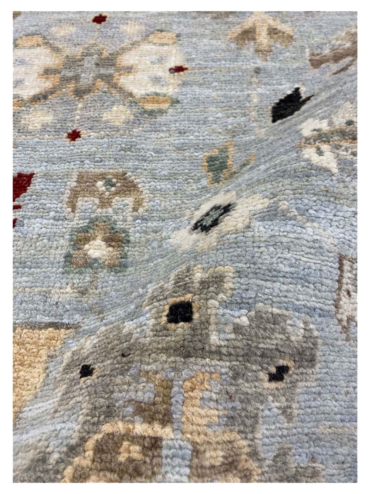 Artisan Tyra Aqua Beige Traditional Knotted Rug - Rugs - Artisan - Atlanta Designer Rugs
