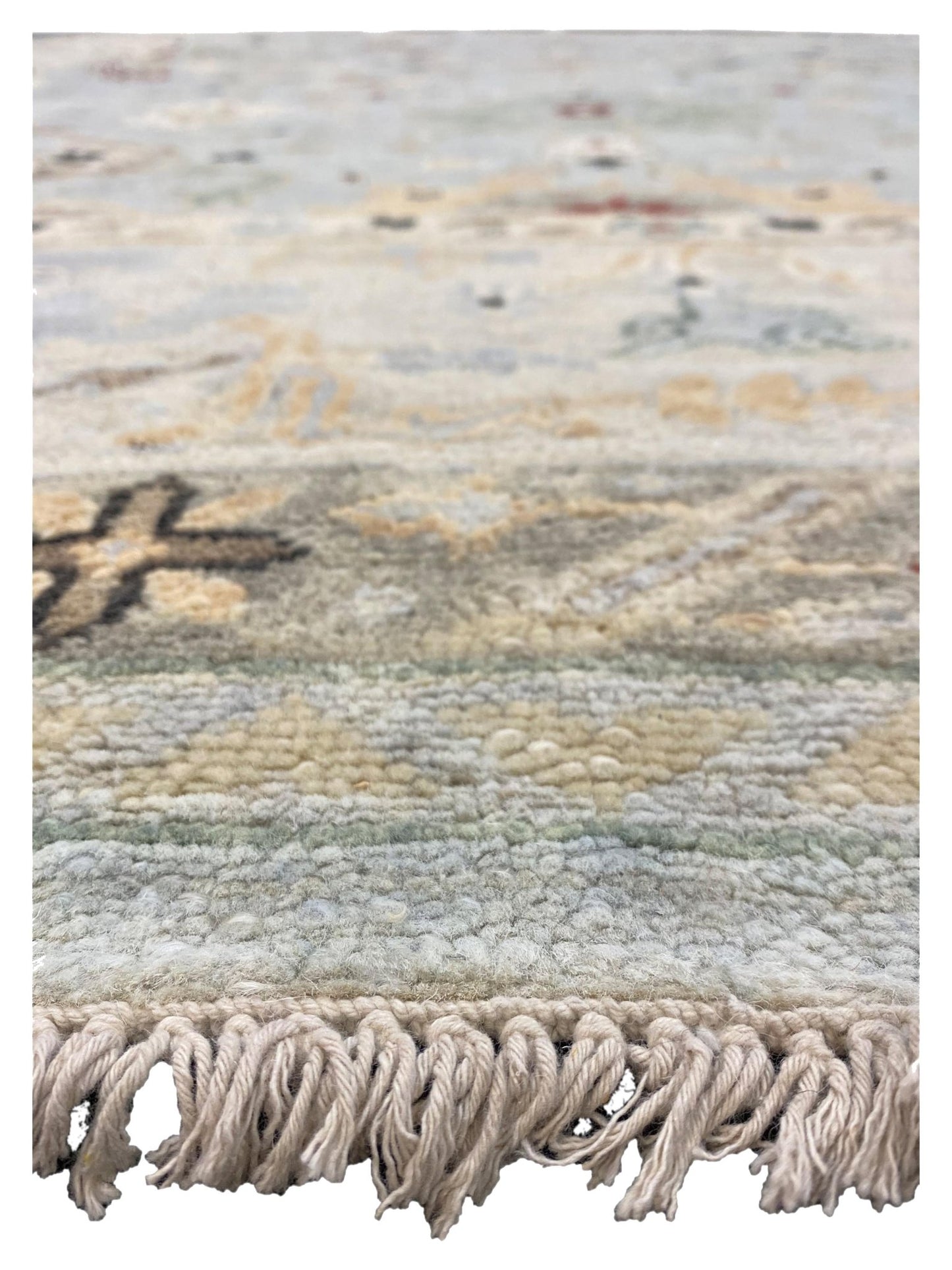 Artisan Tyra Aqua Beige Traditional Knotted Rug - Rugs - Artisan - Atlanta Designer Rugs