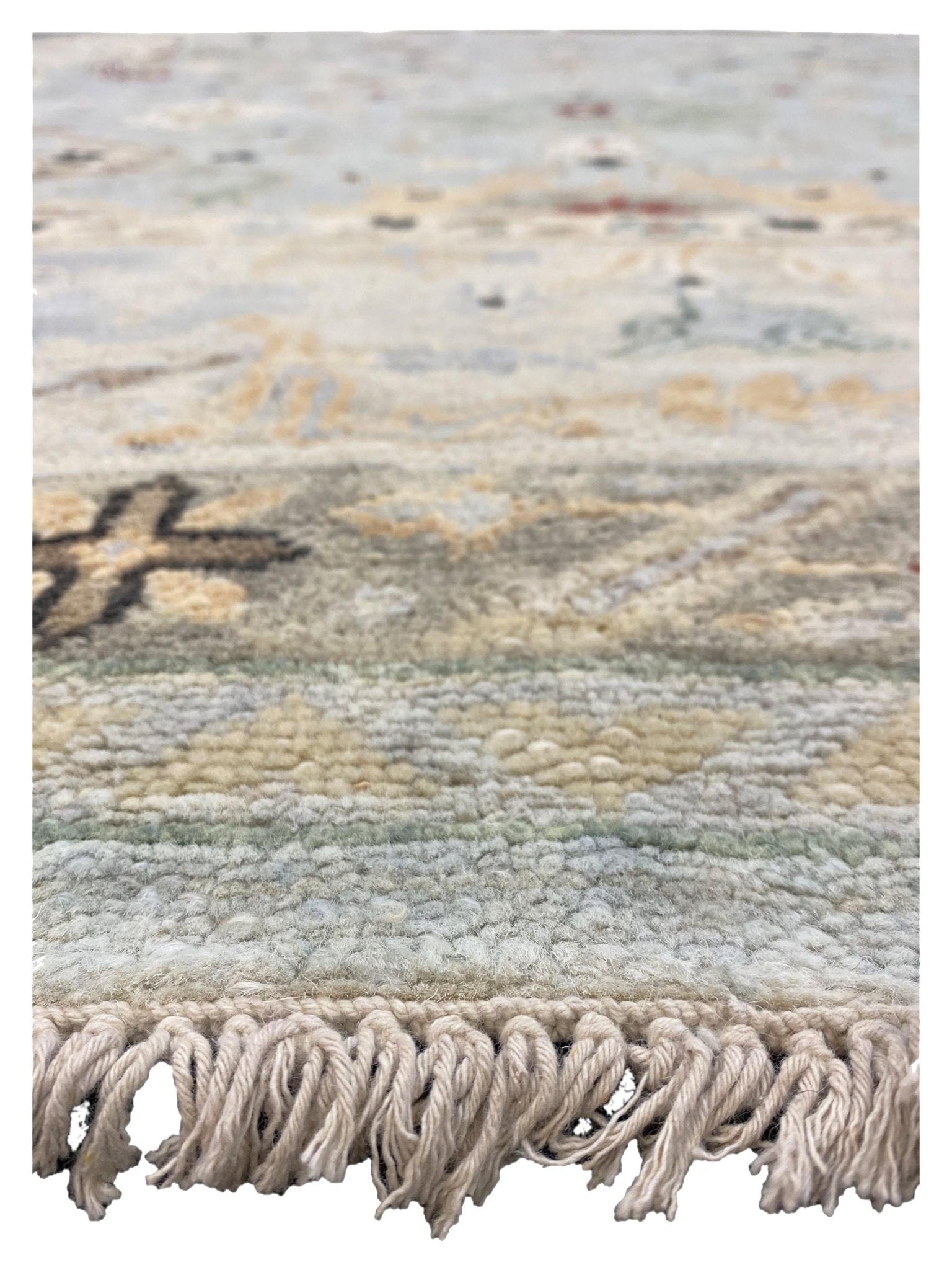Artisan Tyra Aqua Beige Traditional Knotted Rug - Rugs - Artisan - Atlanta Designer Rugs
