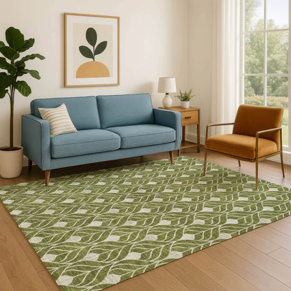Dalyn Rugs The Reserve  Olive  Geometric