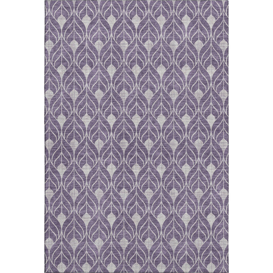 Dalyn Rugs The Reserve  Plum  Geometric
