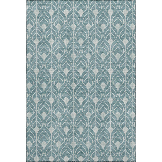 Dalyn Rugs The Reserve  Teal  Geometric