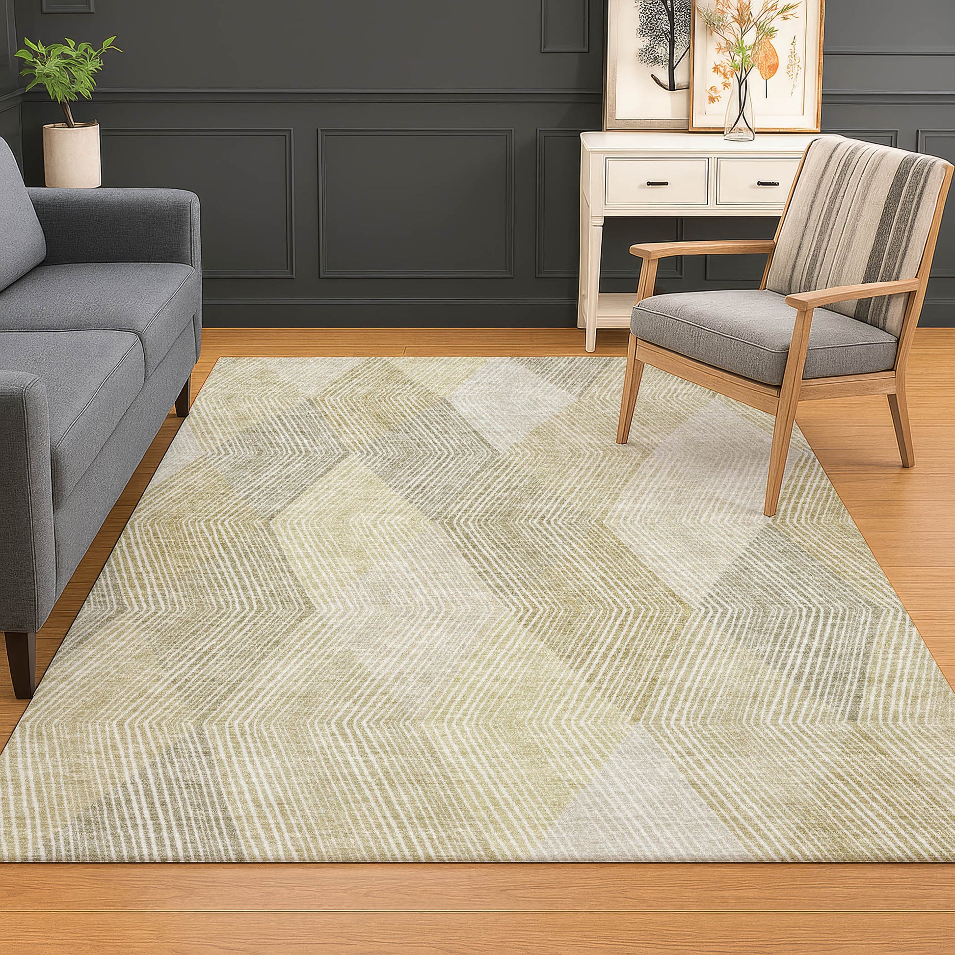 Dalyn Rugs The Reserve  Beige  Geometric