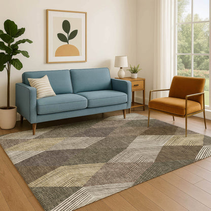 Dalyn Rugs The Reserve  Brown  Geometric