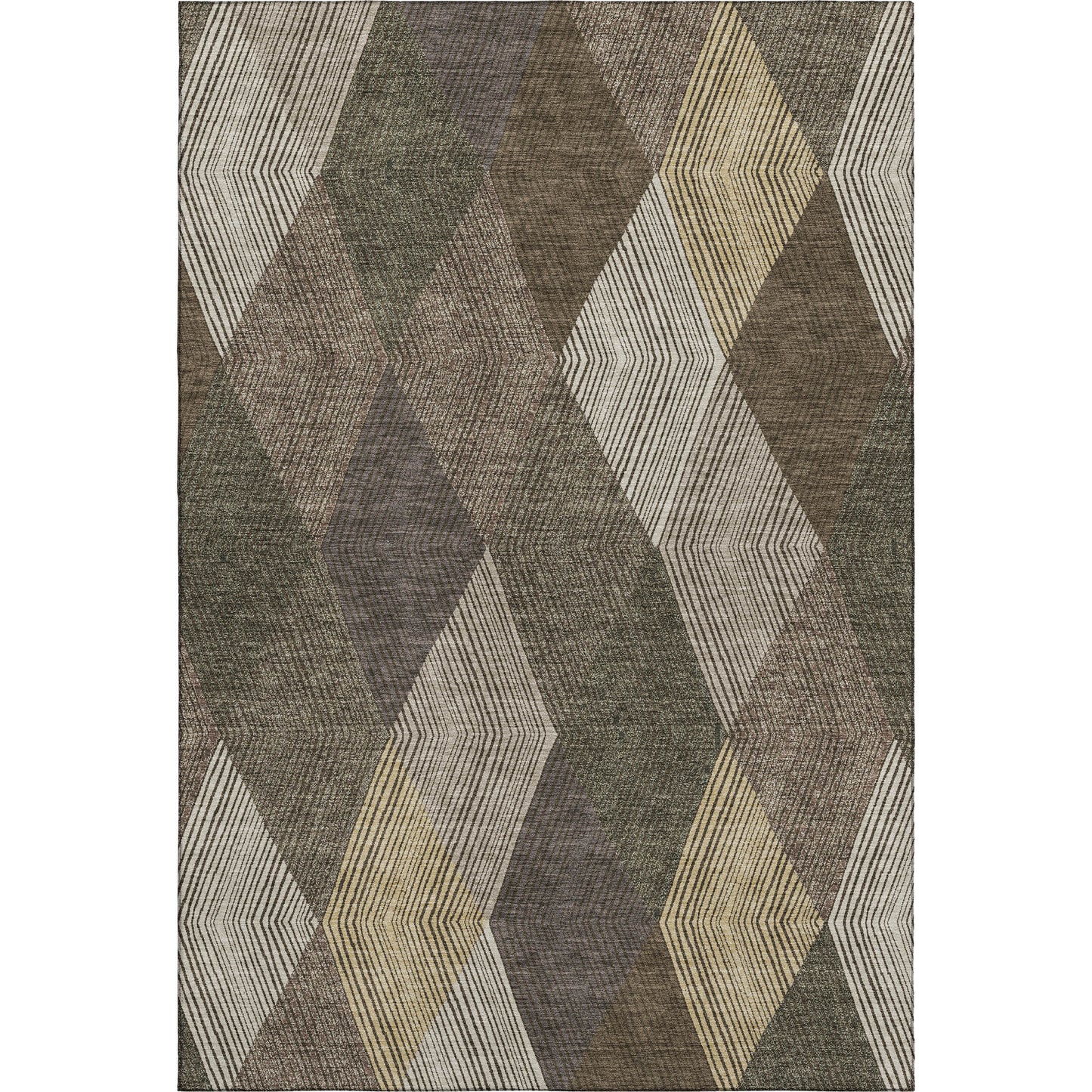 Dalyn Rugs The Reserve  Brown  Geometric