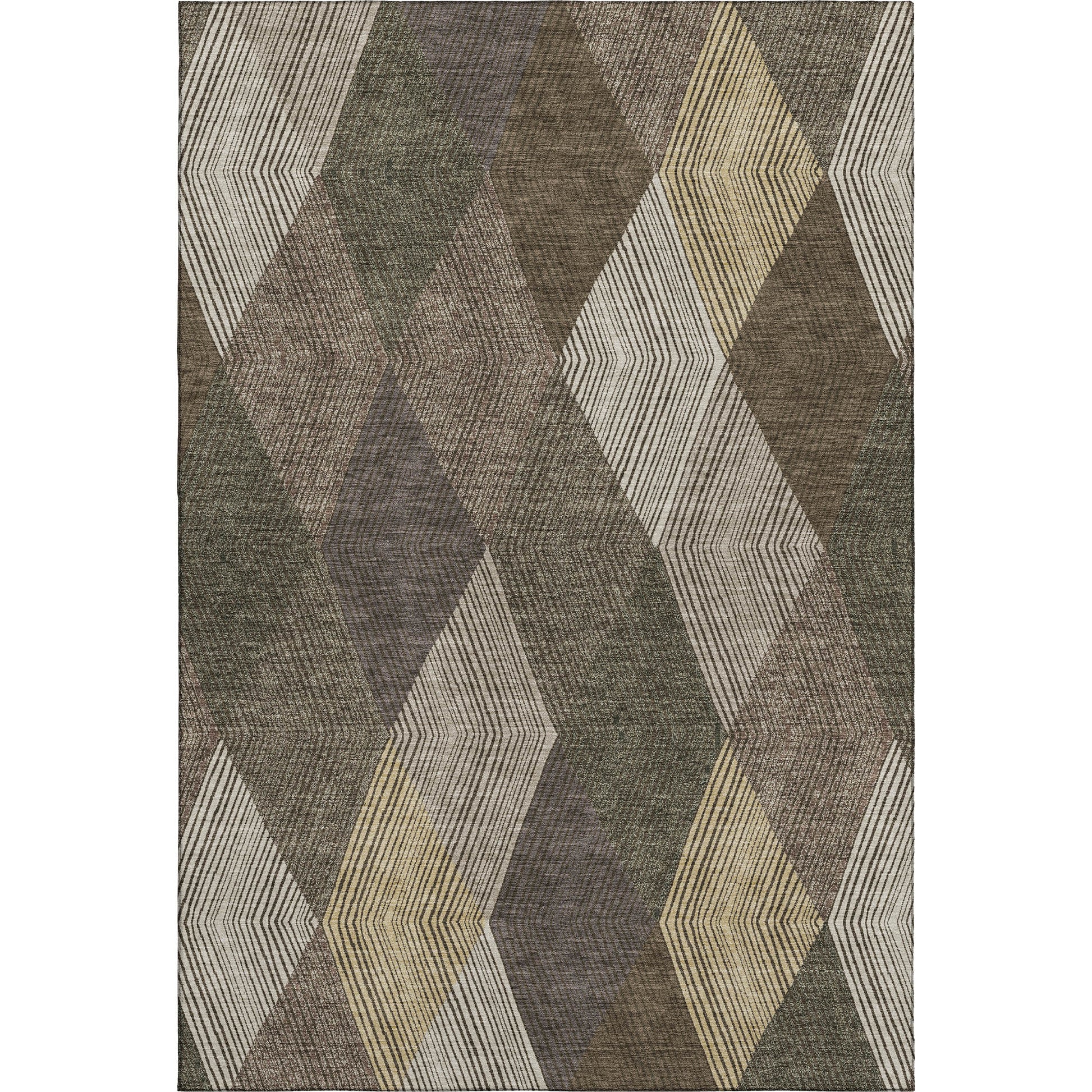 Dalyn Rugs The Reserve  Brown  Geometric