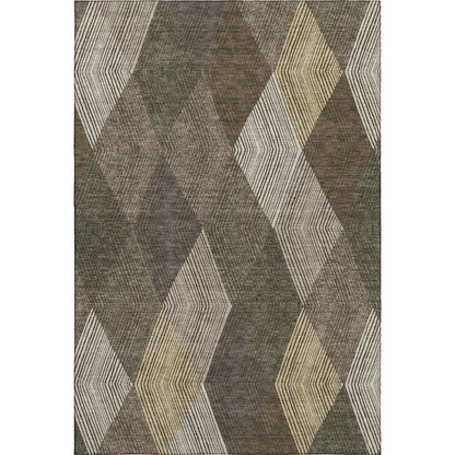 Dalyn Rugs The Reserve  Brown  Geometric