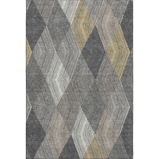 Dalyn Rugs The Reserve  Charcoal  Geometric