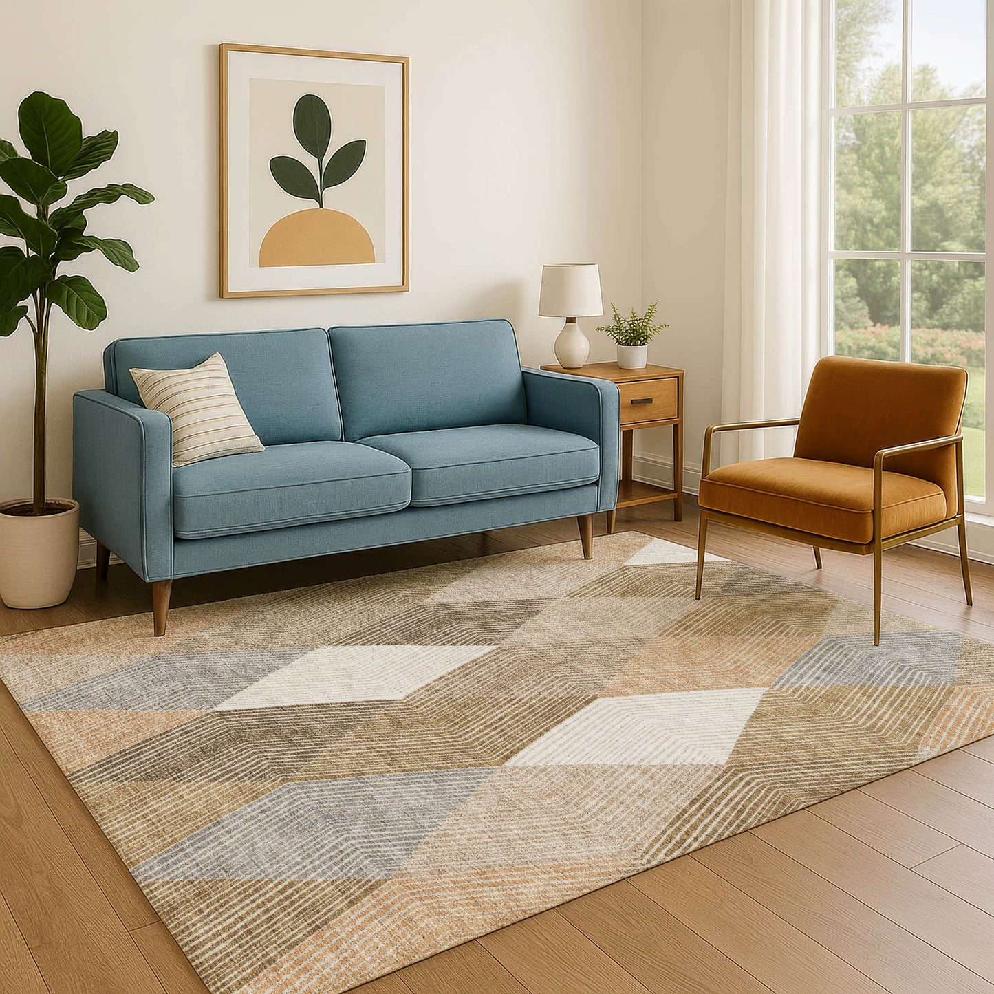 Dalyn Rugs The Reserve  Copper  Geometric