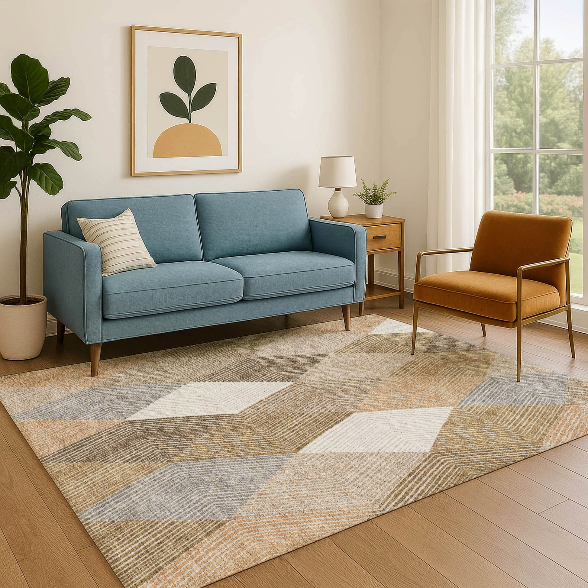 Dalyn Rugs The Reserve  Copper  Geometric