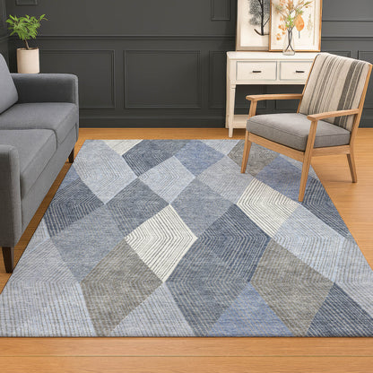 Dalyn Rugs The Reserve  Denim  Geometric