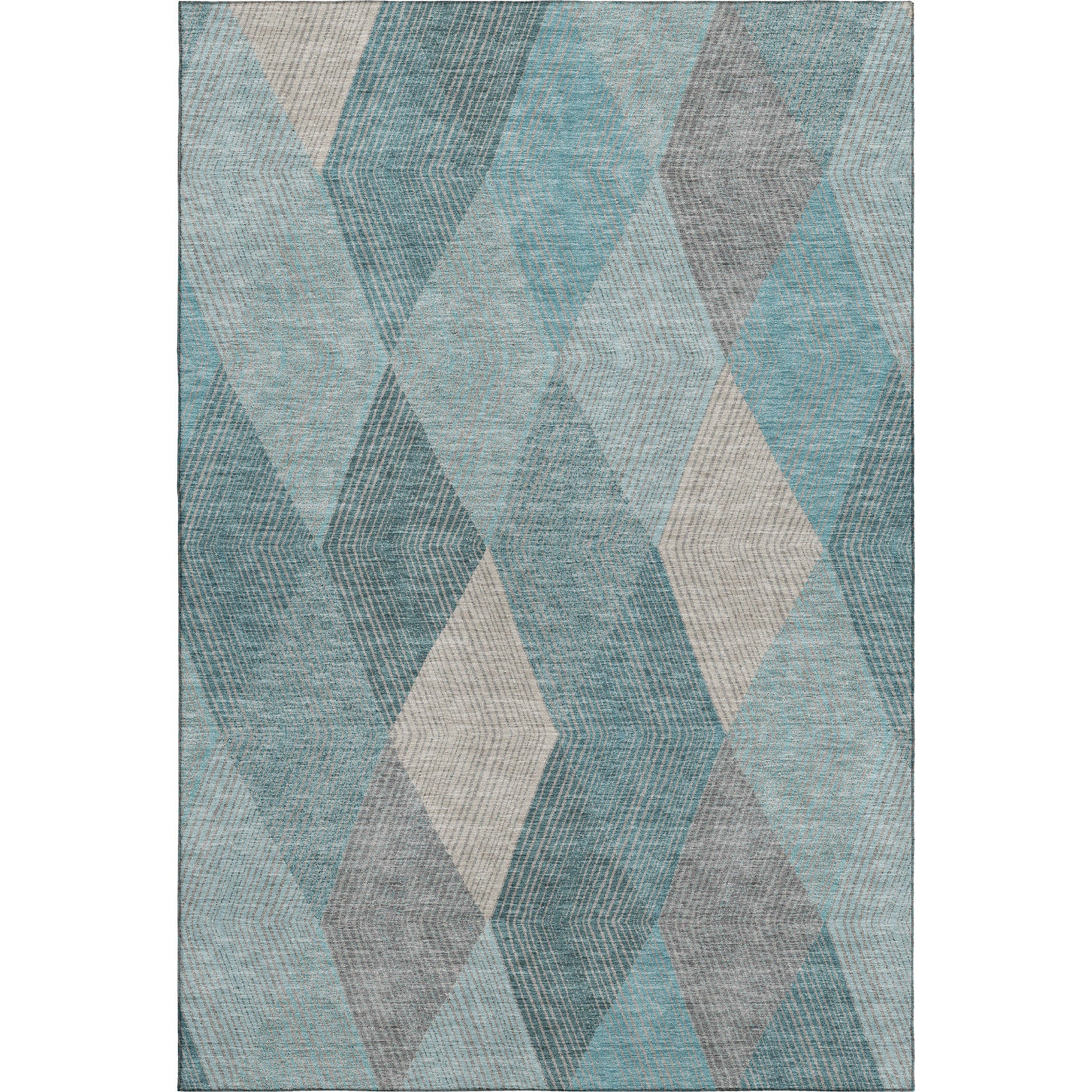 Dalyn Rugs The Reserve  Turquoise  Geometric