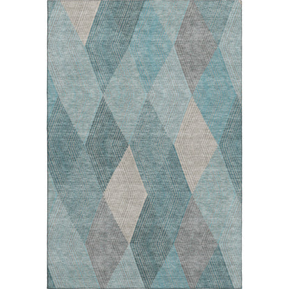 Dalyn Rugs The Reserve  Turquoise  Geometric