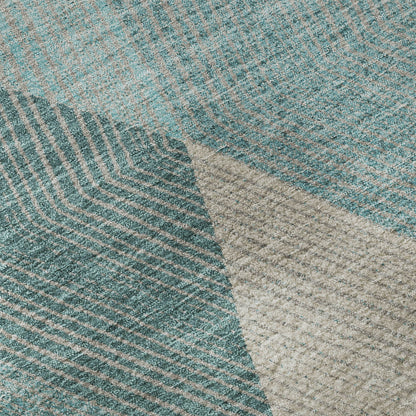 Dalyn Rugs The Reserve  Turquoise  Geometric
