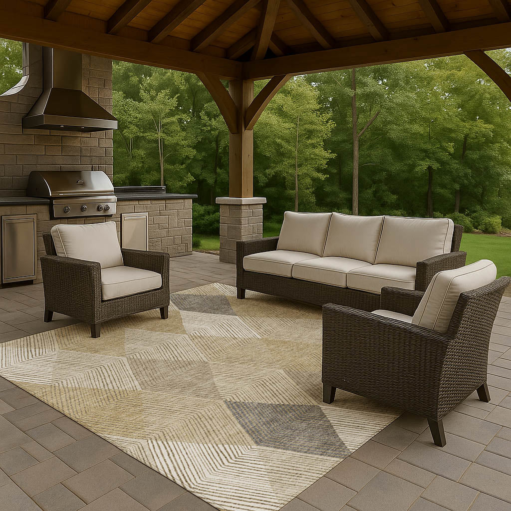 Dalyn Rugs The Reserve  Wheat  Geometric