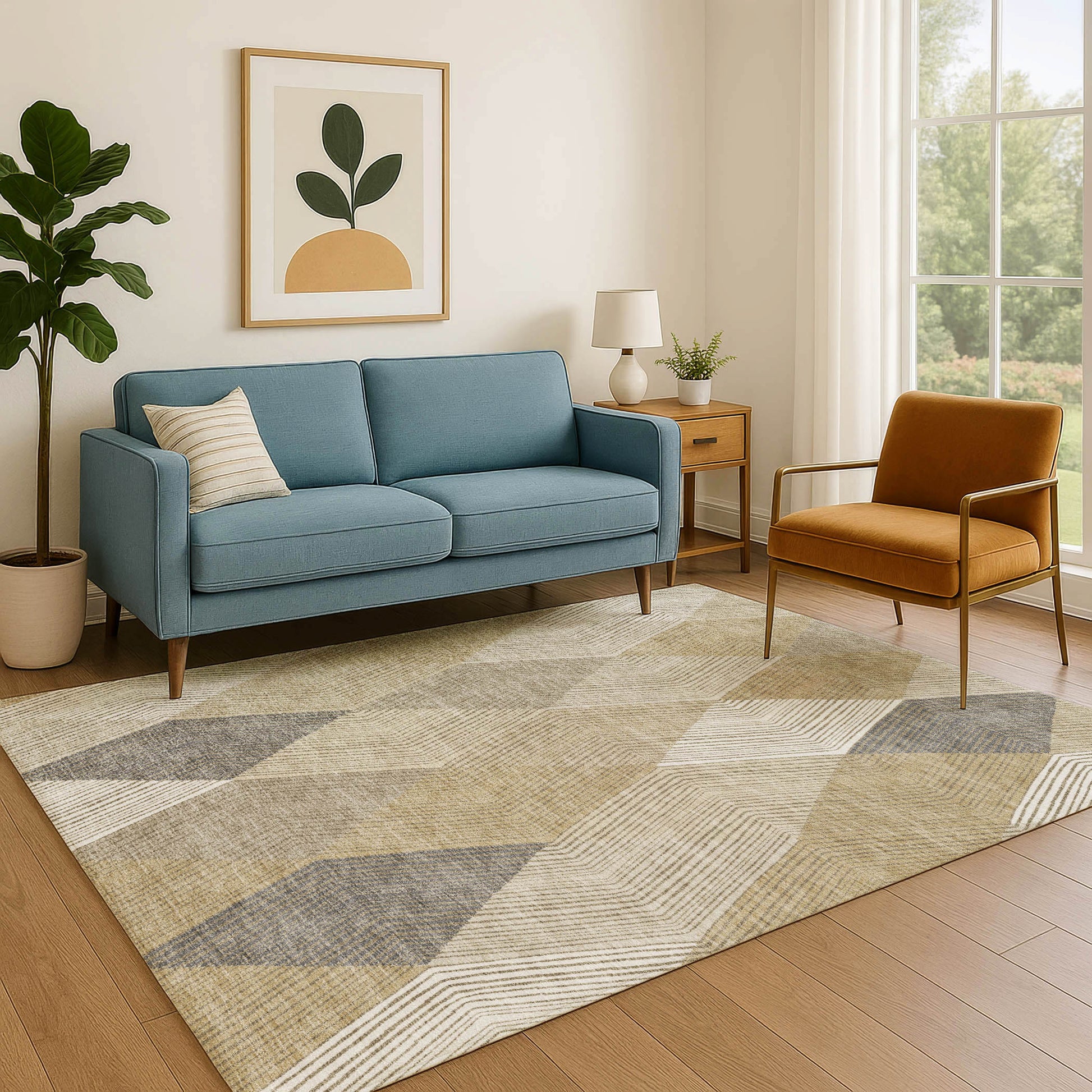 Dalyn Rugs The Reserve  Wheat  Geometric
