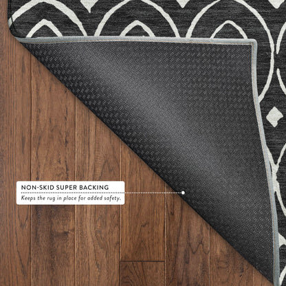 Dalyn Rugs The Reserve  Black  Geometric