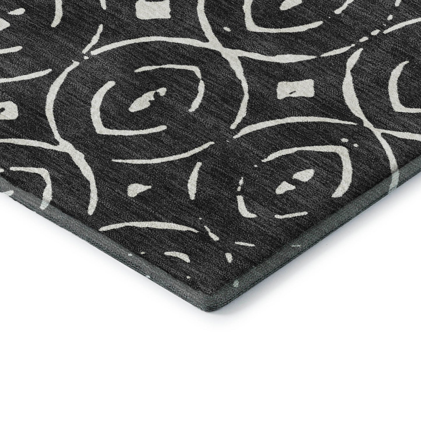 Dalyn Rugs The Reserve  Black  Geometric