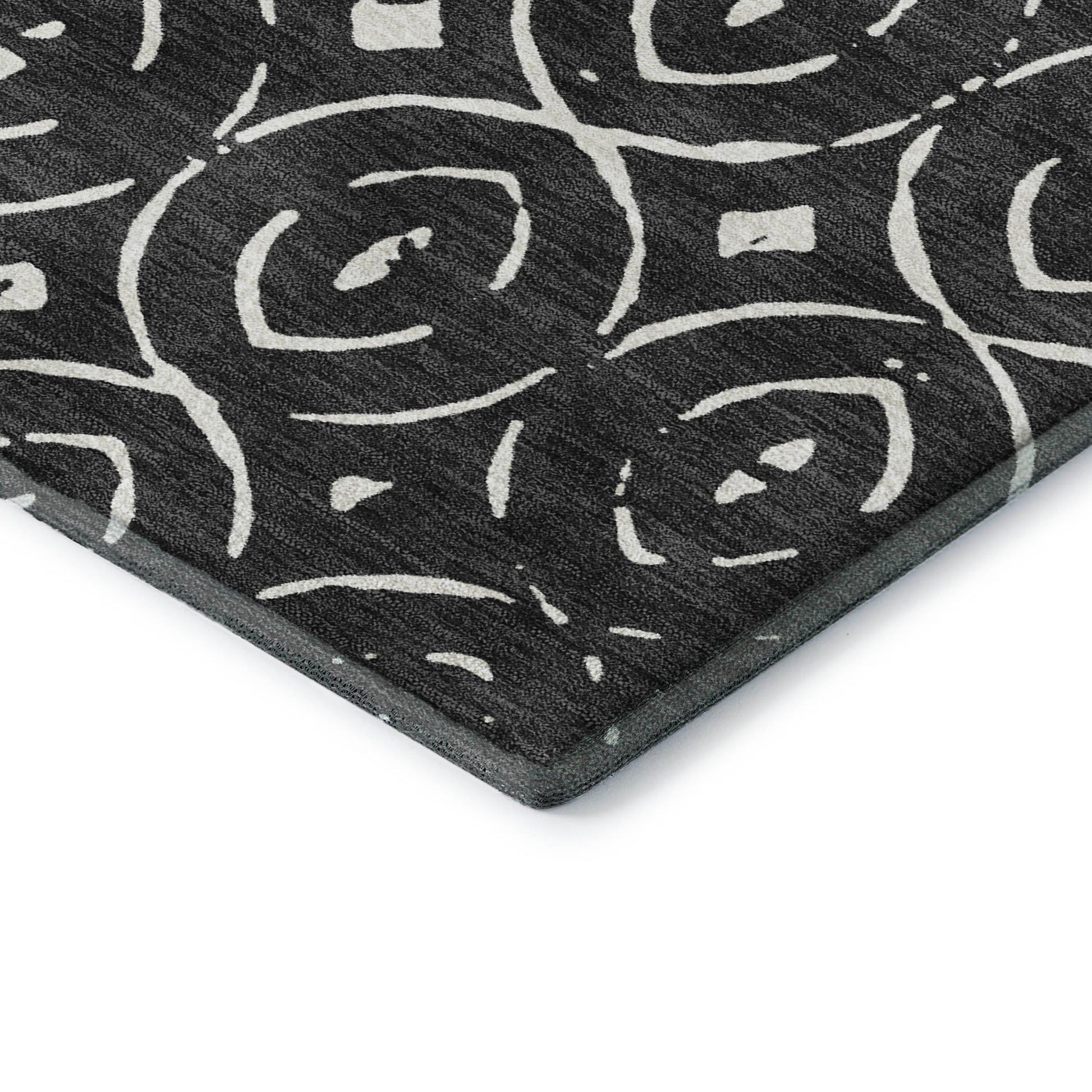 Dalyn Rugs The Reserve  Black  Geometric