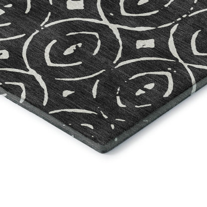 Dalyn Rugs The Reserve  Black  Geometric
