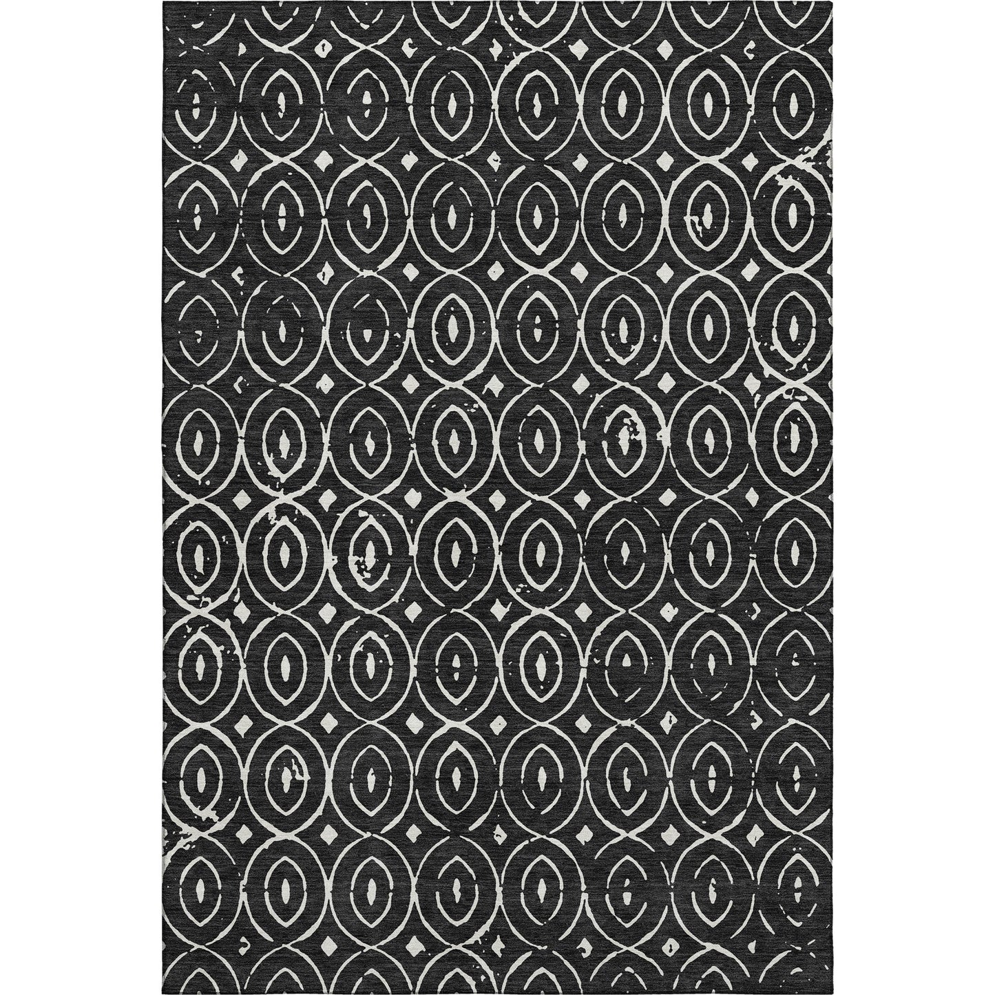 Dalyn Rugs The Reserve  Black  Geometric