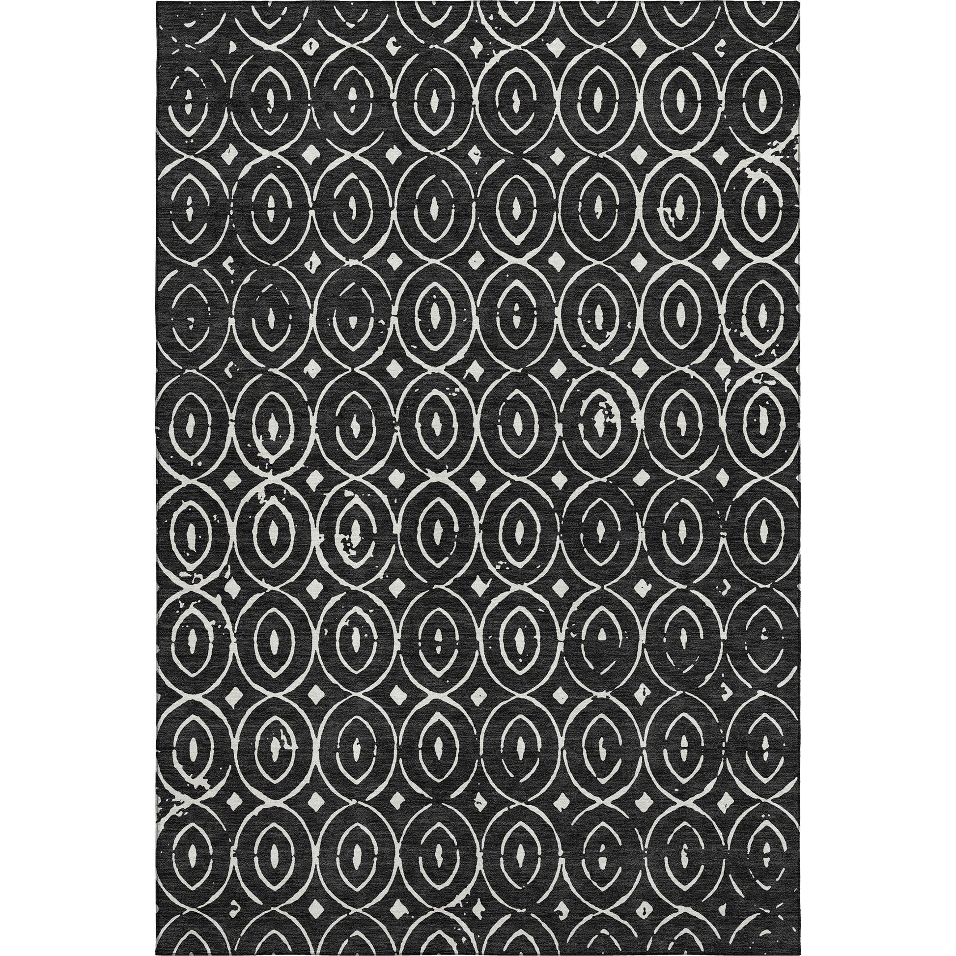 Dalyn Rugs The Reserve  Black  Geometric