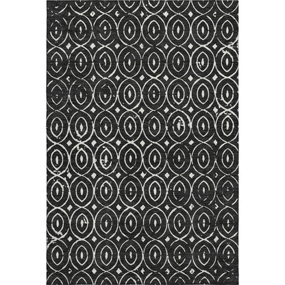 Dalyn Rugs The Reserve  Black  Geometric