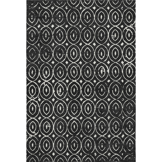 Dalyn Rugs The Reserve  Black  Geometric