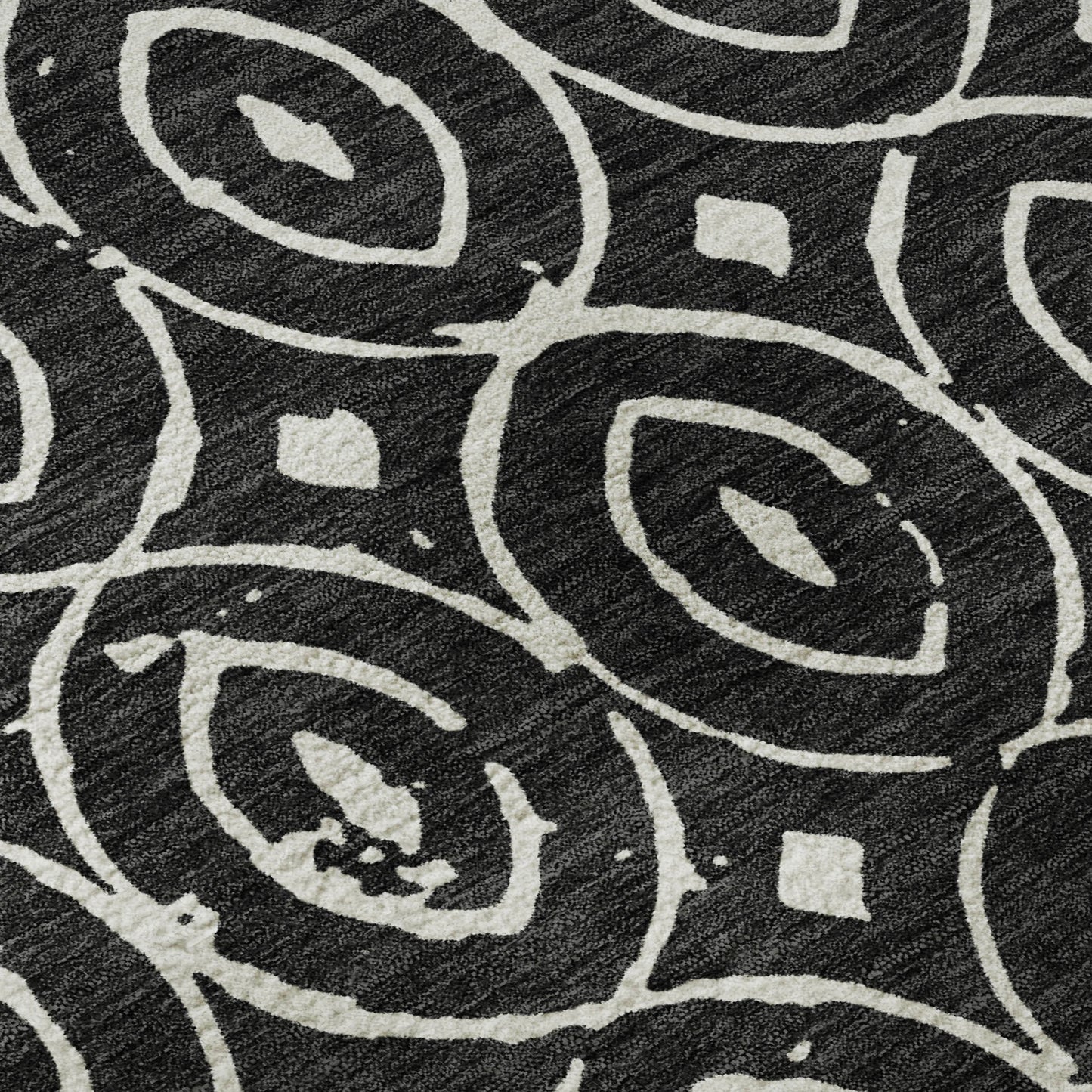 Dalyn Rugs The Reserve  Black  Geometric