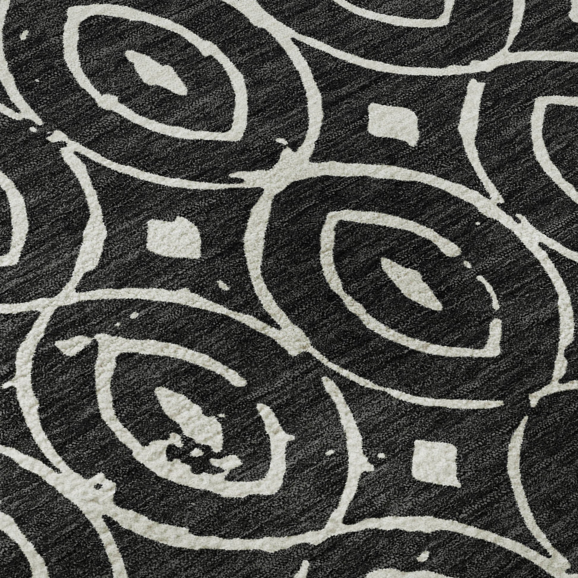 Dalyn Rugs The Reserve  Black  Geometric
